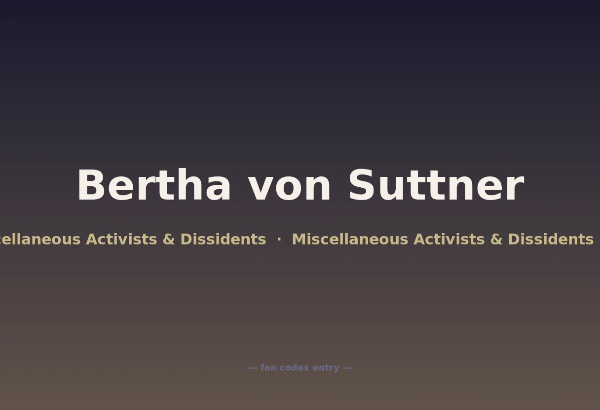 Bertha von Suttner