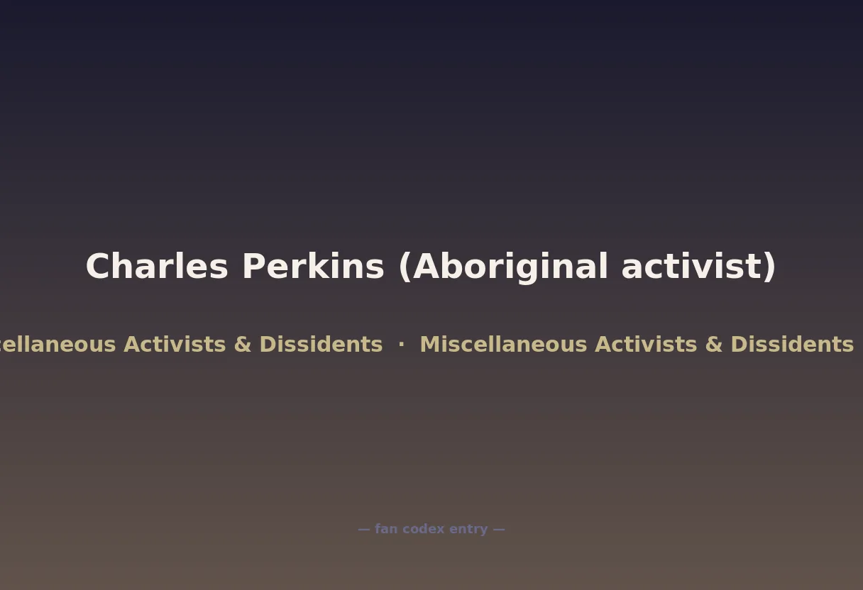 Charles Perkins (Aboriginal activist)