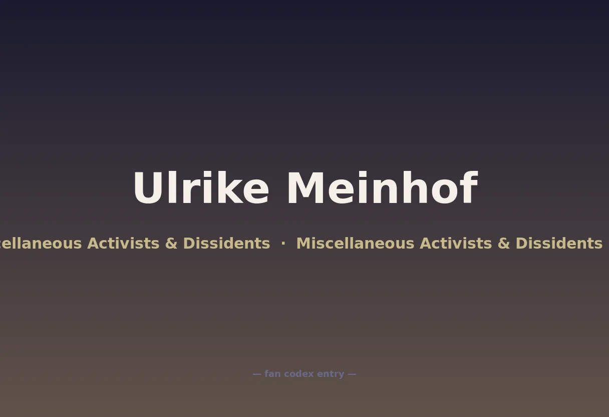 Ulrike Meinhof