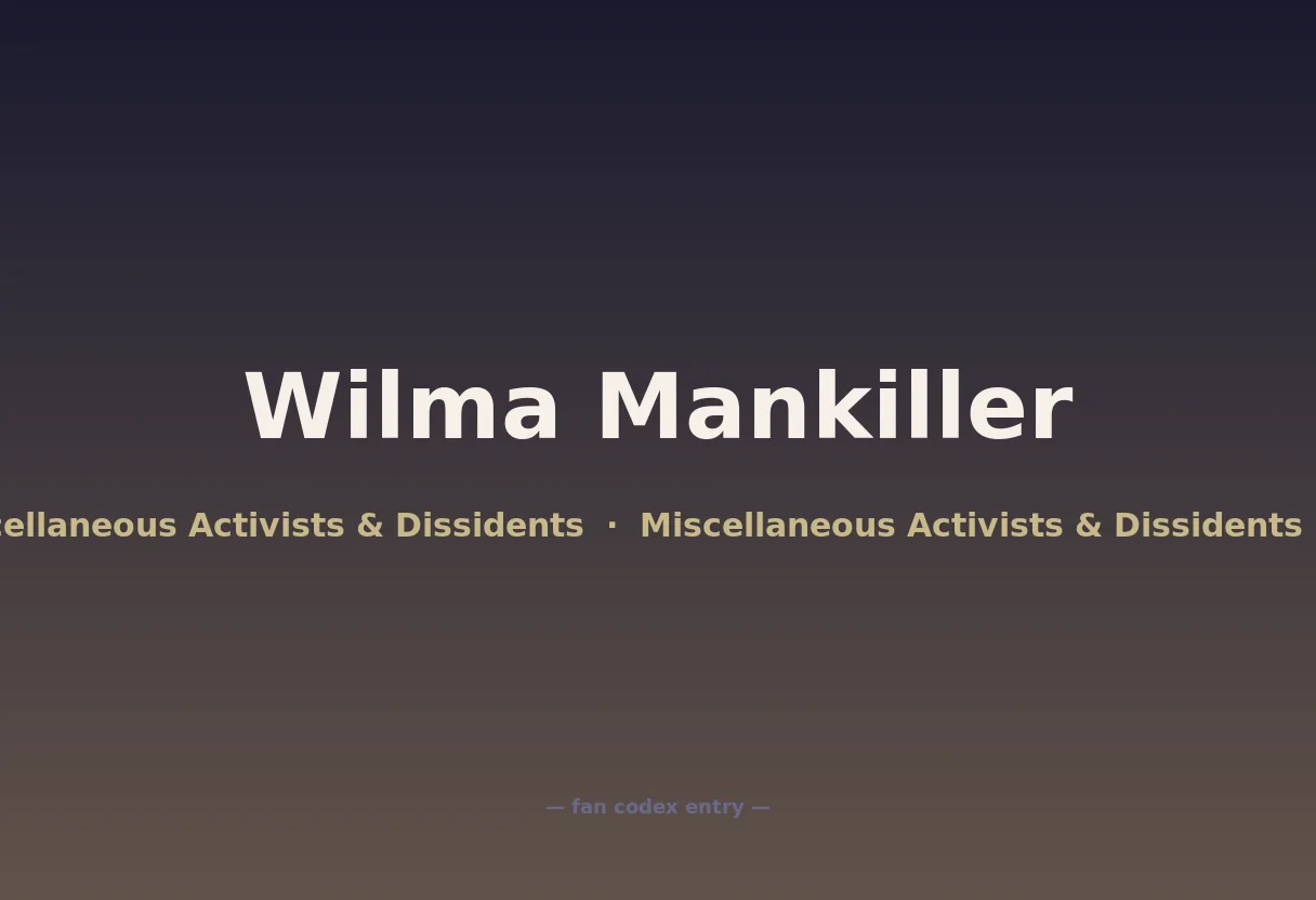Wilma Mankiller