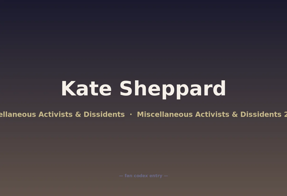 Kate Sheppard