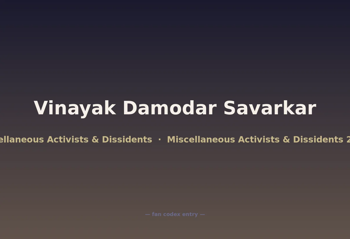 Vinayak Damodar Savarkar