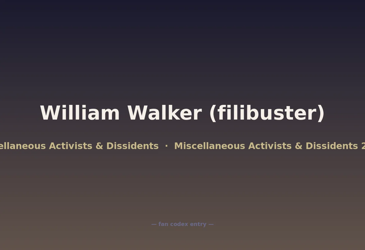 William Walker (filibuster)